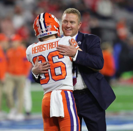Kirk Herbstreit and his wife Alison Butler studied at Ohio State but their two eldest sons play for Clemson.